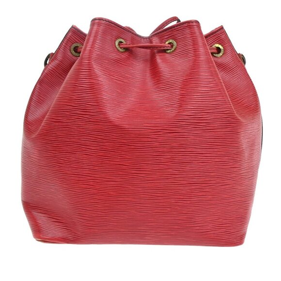 LOUIS VUITTON Petit Noe Drawstring Shoulder Bag Epi Leather Red - Picture 3 of 5